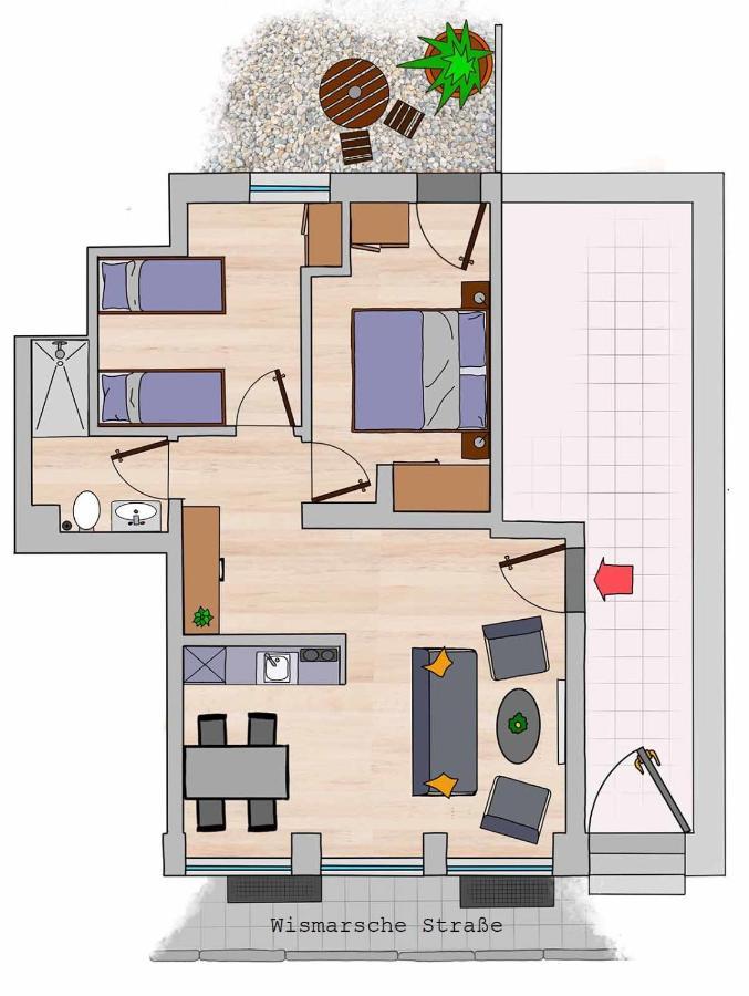 Apartments Zur Alten Konditorei Schwerin  Luaran gambar